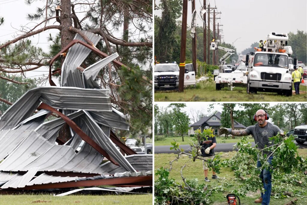 Thunderstorms tear through Texas, leaving 2 hospitalized as winds rip roofs off homes