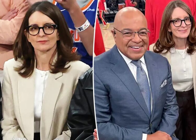 NBC’s Mike Tirico flubs Tina Fey’s name on live TV at Knicks game