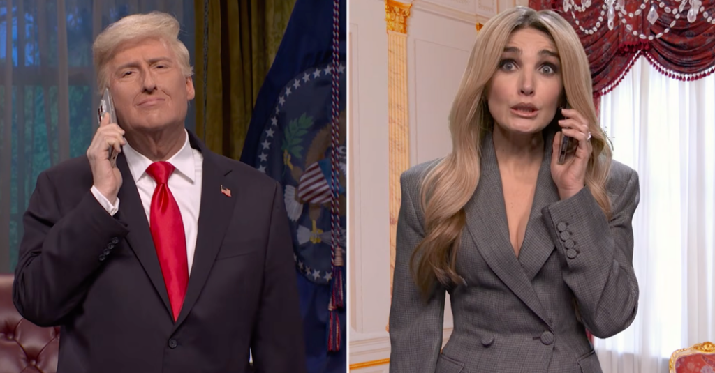 On ‘S.N.L.,’ Trump Makes ‘Urgent’ Calls (Like, to Tiger Woods)