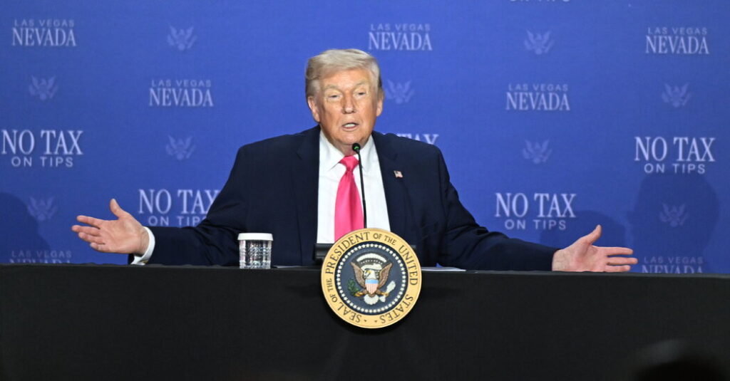 Trump Brushes Off High Fuel Costs as ‘Fake’ in Economic Speech in Las Vegas