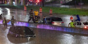 Drivers Stranded as Flooding Closes Major Highway in Milwaukee