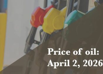 Current price of oil as of April 2, 2026