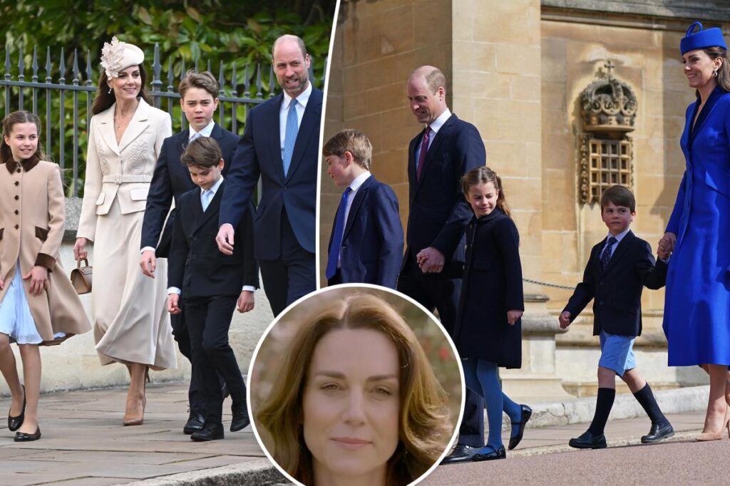 Prince William, Kate Middleton and kids attend Easter Service for first time since princess’s cancer battle
