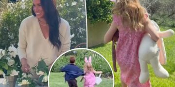 Meghan Markle shares a peek at Prince Archie and Princess Lilibet’s Easter festivities: Bunny ears, egg hunting, more