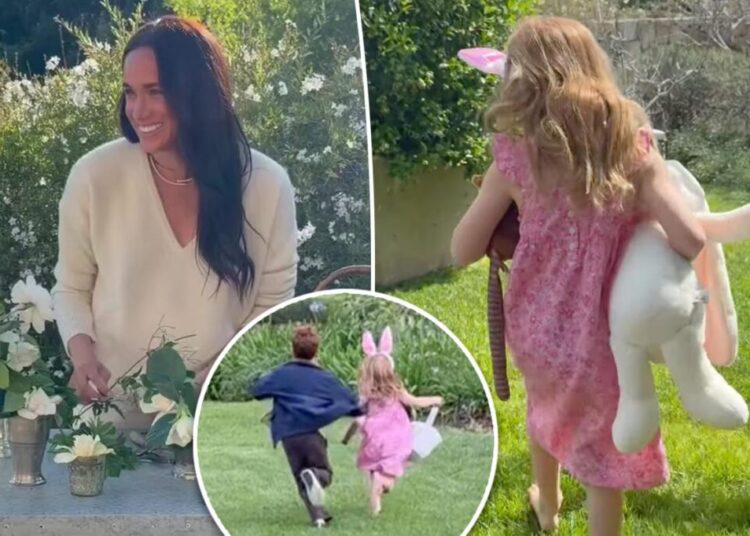 Meghan Markle shares a peek at Prince Archie and Princess Lilibet’s Easter festivities: Bunny ears, egg hunting, more