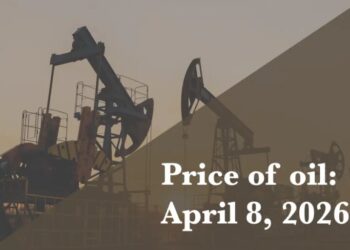 Current price of oil as of April 8, 2026