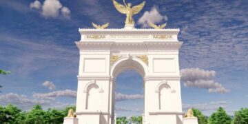 Trump’s golden arch ‘vanity project’ ignites fury as inflation soars