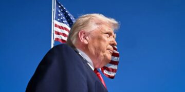 The futility of Trump’s grandiose personal branding of public assets, from ballrooms and bills to ships and planes