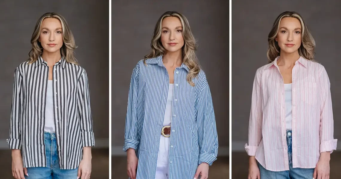 I tested button-up tops from Banana Republic, Gap, and Old Navy. My favorite was durable and budget-friendly.