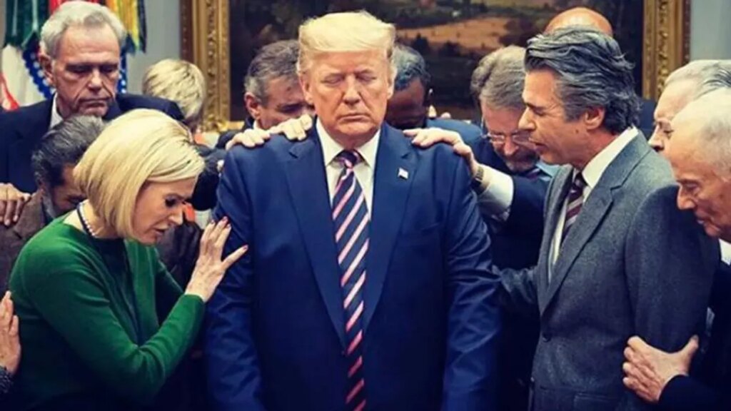 Here’s how Trump will mouth off at the Pearly Gates