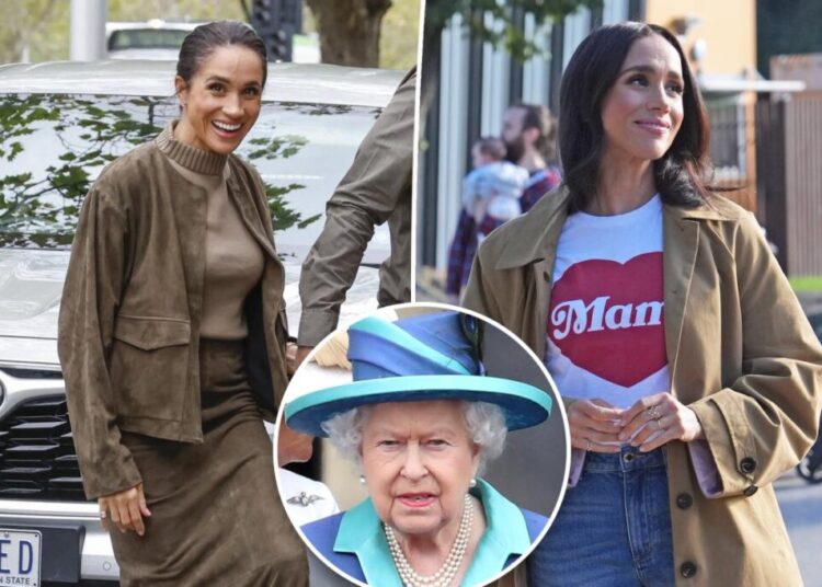 ‘Queen must be rolling over in her grave’ over Meghan Markle’s outfit promotion during charity stops
