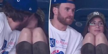 ‘Summer House’ stars Amanda Batula and West Wilson kiss, hold hands at Yankees game