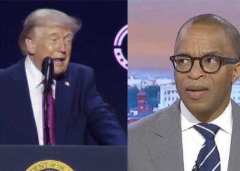 Trump’s ‘out there’ UFO rally outburst sets off laughter on MS NOW