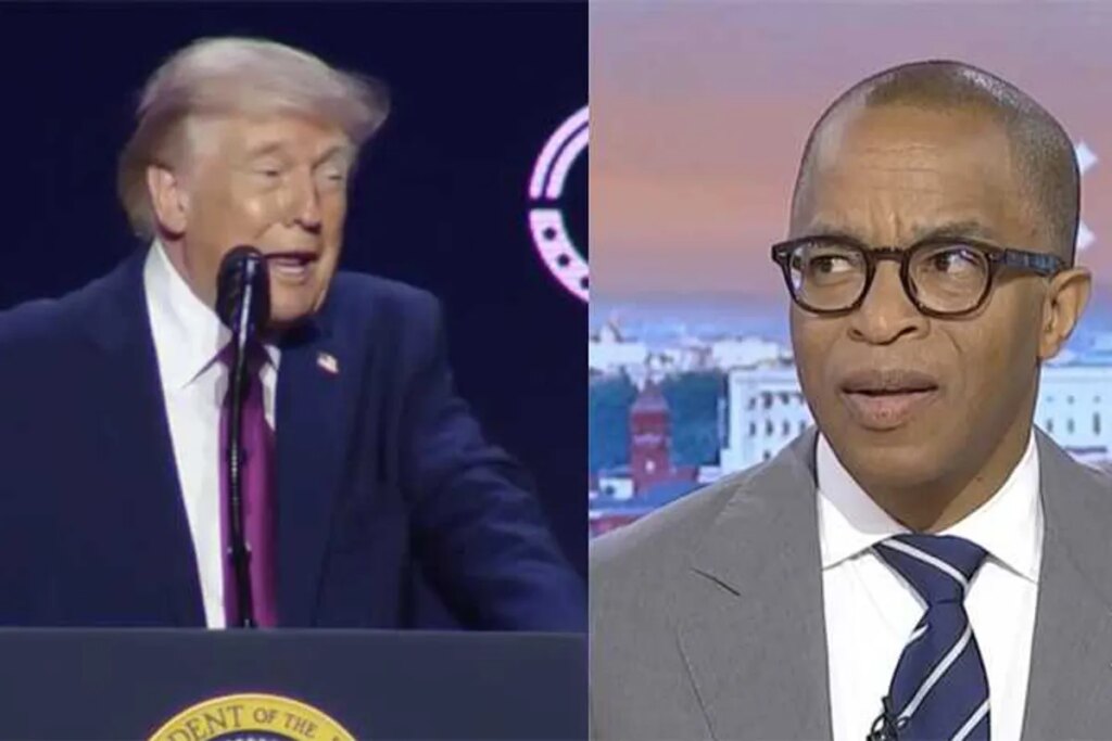 Trump’s ‘out there’ UFO rally outburst sets off laughter on MS NOW