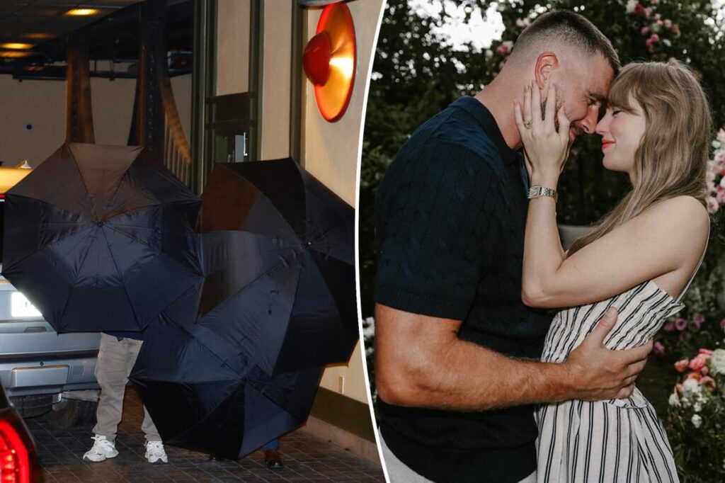 Taylor Swift and Travis Kelce make low-key entrance to NYC restaurant for pre-wedding outing