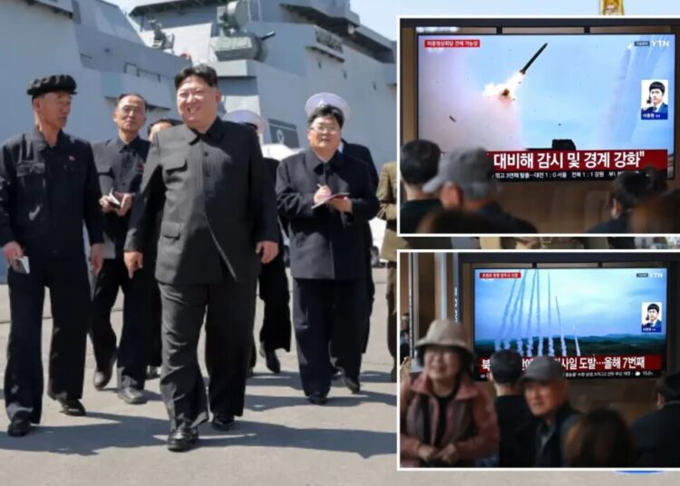 North Korea fires multiple ballistic missiles towards sea off its east coast