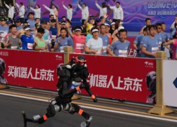 Humanoid robot runs faster than any person ever has in a half marathon during all-bot race in China