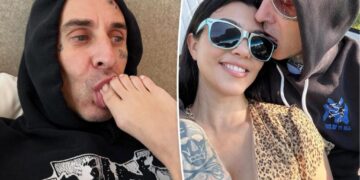 Travis Barker sucks Kourtney Kardashian’s toes in raunchy birthday tribute