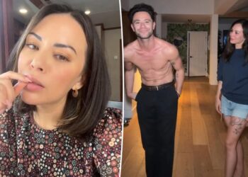 Janel Parrish and ‘DWTS’ pro Sasha Farber fuel romance rumors with spicy ‘salsa lessons’ video