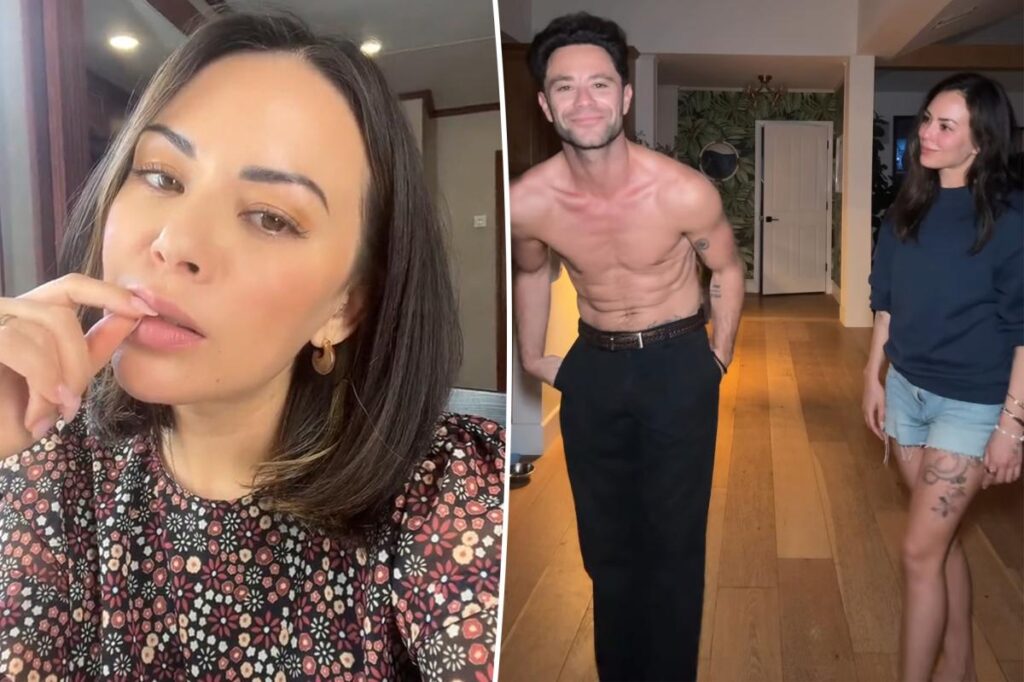 Janel Parrish and ‘DWTS’ pro Sasha Farber fuel romance rumors with spicy ‘salsa lessons’ video