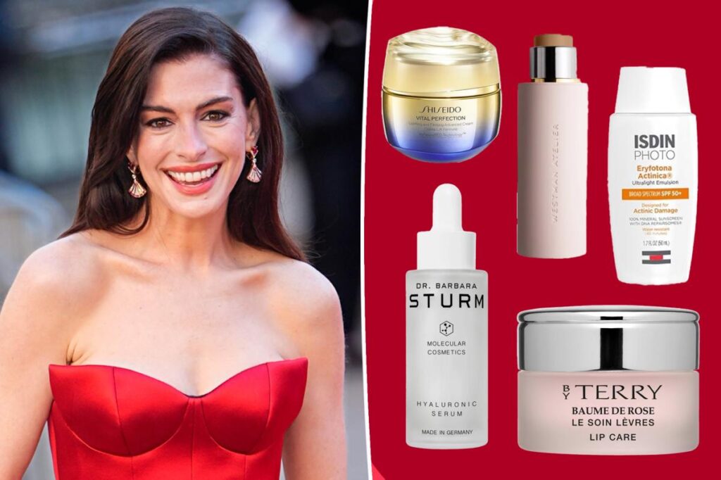All of Anne Hathaway’s favorite skin care products, from serums, to selfie-worthy eye masks