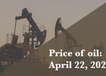 Current price of oil as of April 22, 2026