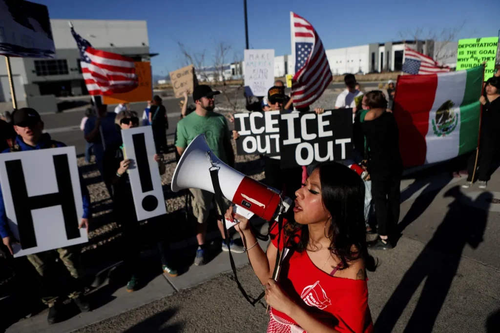 Battleground state takes Trump to court over immigration detention warehouse