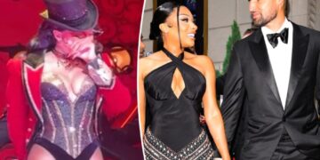 Megan Thee Stallion breaks down in tears during ‘Moulin Rouge’ Broadway performance after Klay Thompson split