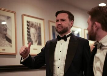 After the gunshots, JD Vance was first to be pulled off stage, then Trump and the first lady. Someone started a ‘U.S.A.’ chant but was shushed