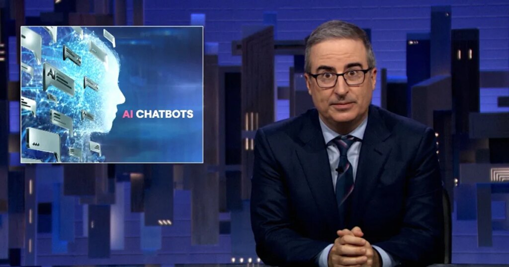 John Oliver Just Took the AI Industry Behind a Shed and Beat It With a Pipe Wrench