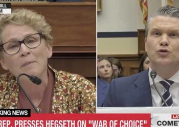 Smirking Hegseth dressed down as ‘immature’ to his face over Pentagon firing non-answer