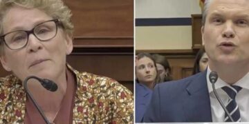 Smirking Hegseth dressed down as ‘immature’ to his face over Pentagon firing non-answer