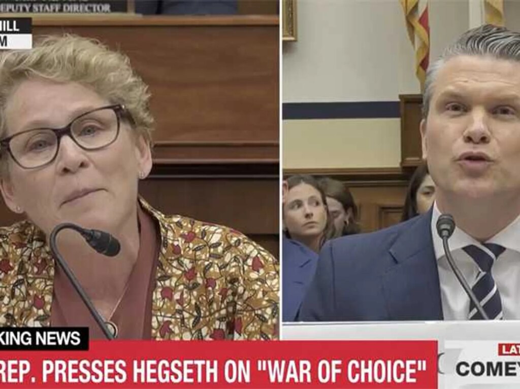 Smirking Hegseth dressed down as ‘immature’ to his face over Pentagon firing non-answer