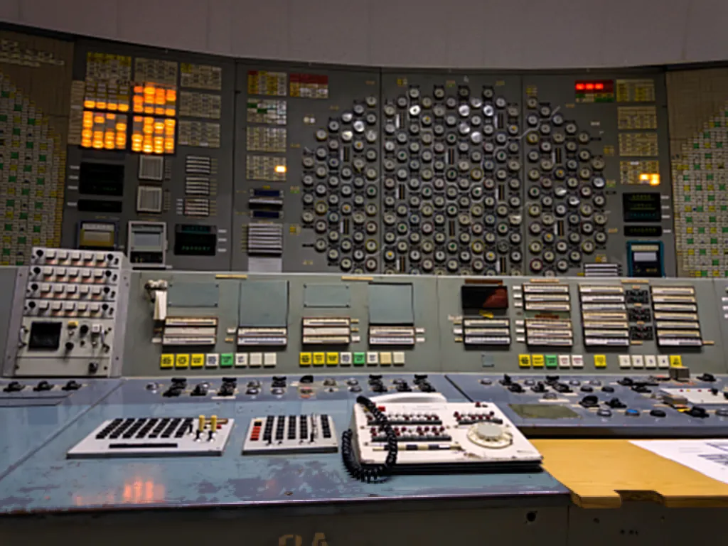 Control room at the Chernobyl 