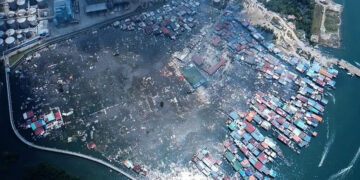 Fire Destroys Most of Coastal Village in Malaysia