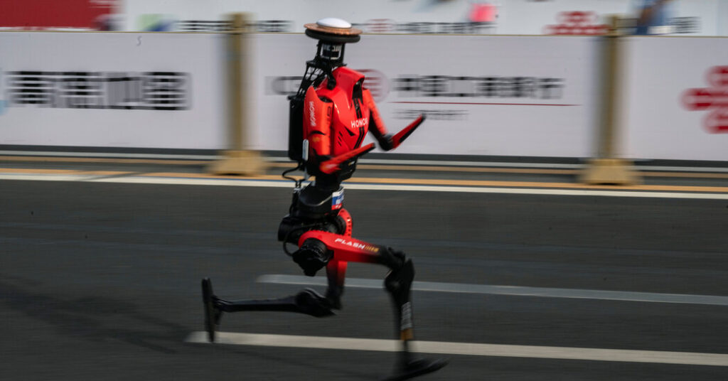 It Was No Sweat: A Humanoid Robot Races to a Record Finish
