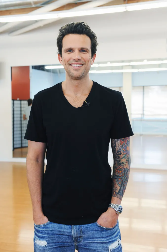 Ashley Hamilton posing for a photo.