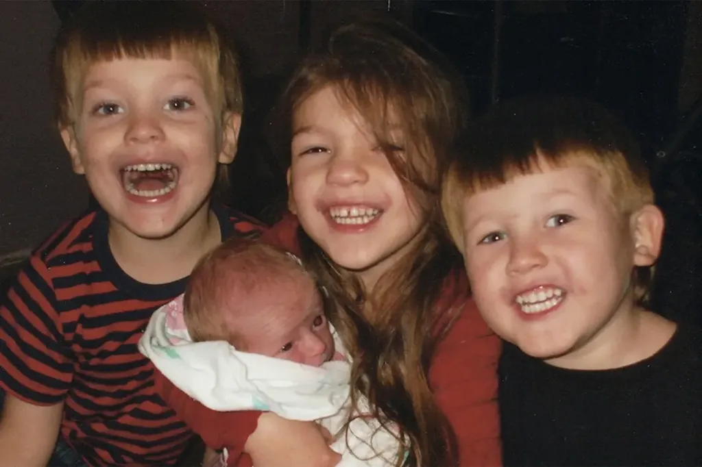 The five children killed by their father.