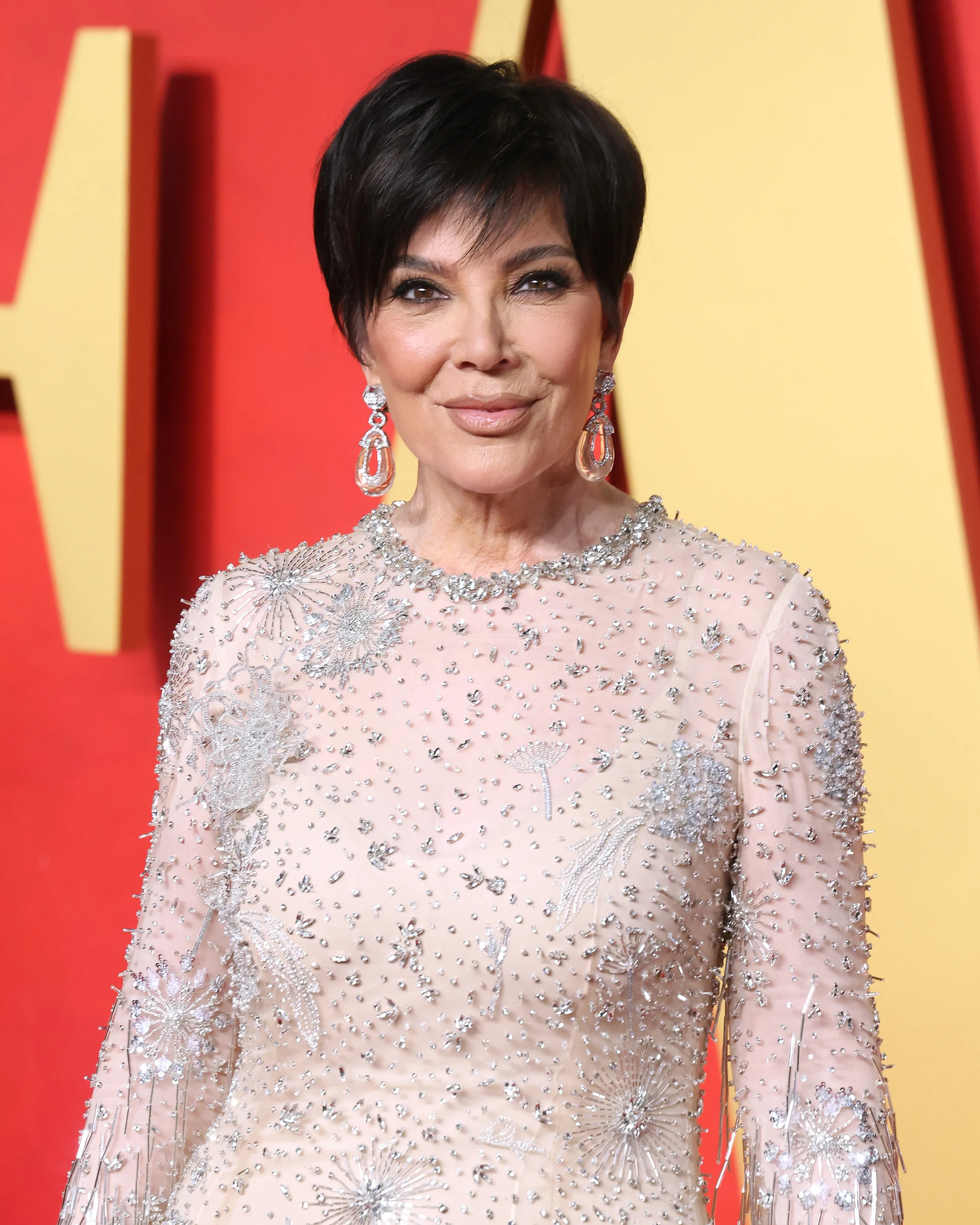 Kris Jenner at the 2024 Vanity Fair Oscar Party.