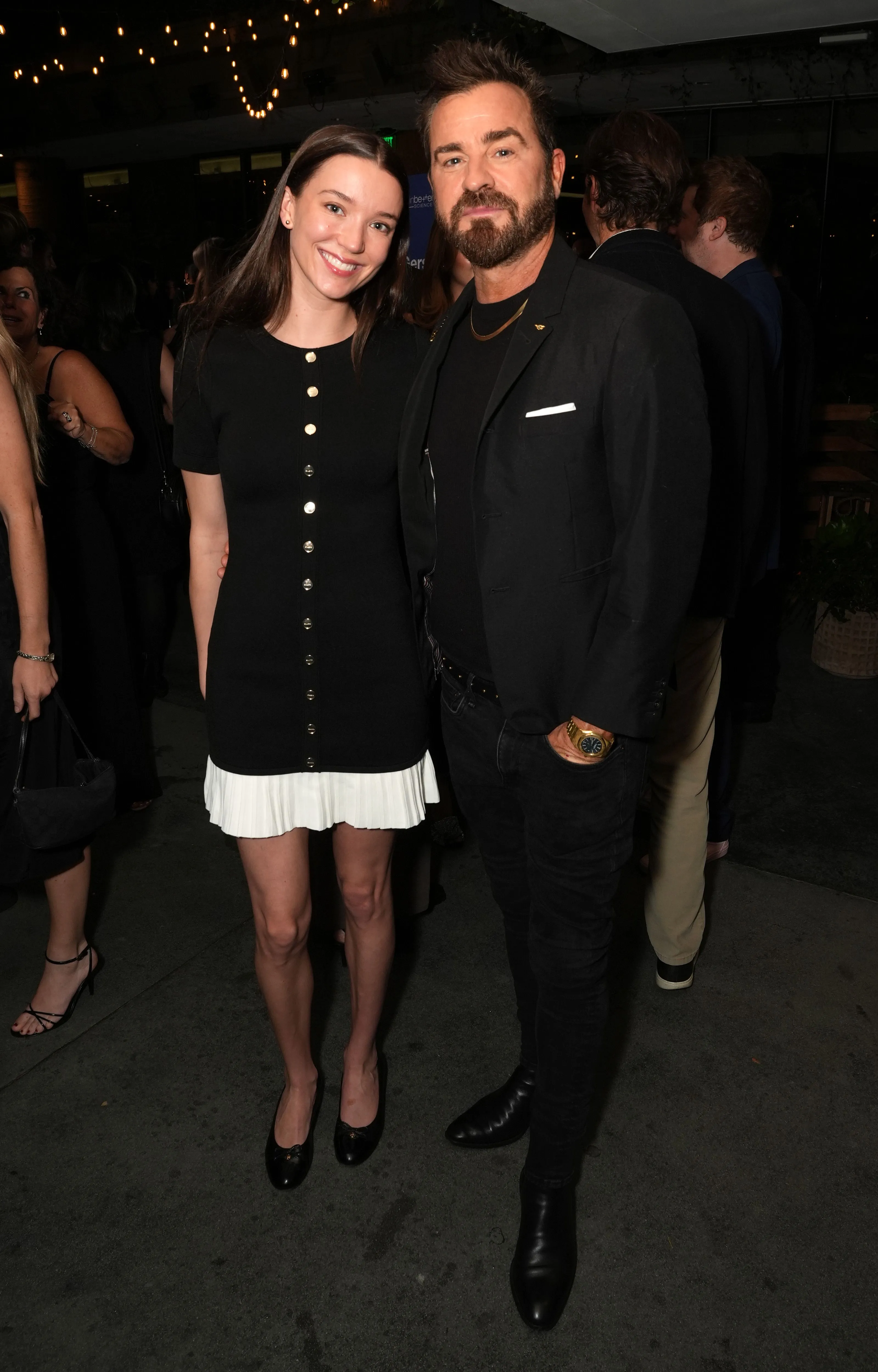 Nicole Brydon Bloom and Justin Theroux attend the Gersh 2025 Emmy Party.