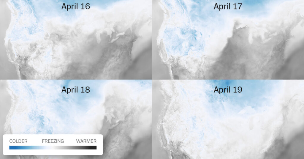 Northeast Swings From 90 Degrees to Freezing Cold in Just a Few Days
