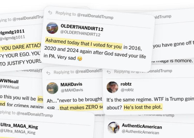 Once ‘Ultra MAGA’, Trump Supporters Fume About Iran on Truth Social