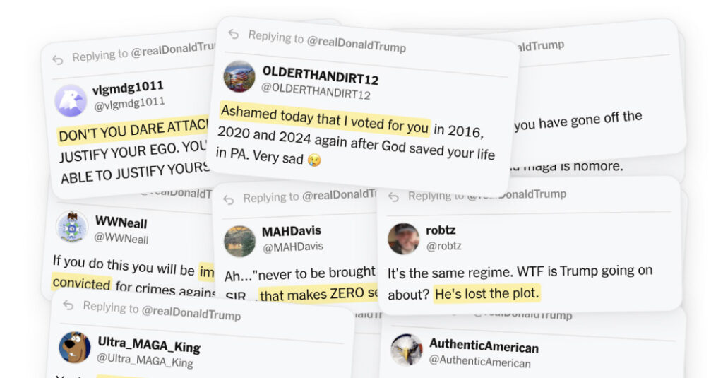 Once ‘Ultra MAGA’, Trump Supporters Fume About Iran on Truth Social