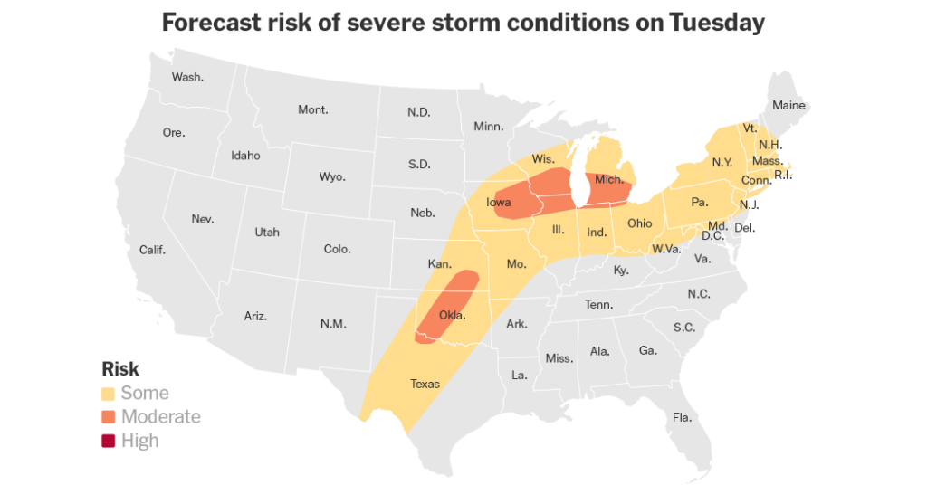 Central U.S. Braces for Yet Another Wave of Severe Storms