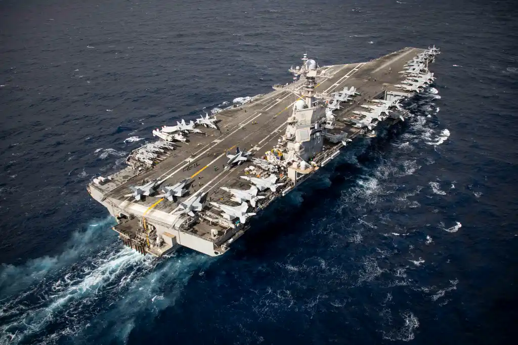 April 2, 2026, Uss Gerald R Ford, International Waters: The Ford-class aircraft carrier USS Gerald R. Ford operating in support of Operation Epic Fury, March 22, 2025, in the Eastern Mediterranean Sea. (Credit Image: © Mc2 Tajh Payne/U.S Navy/Planet Pix via ZUMA Press Wire)