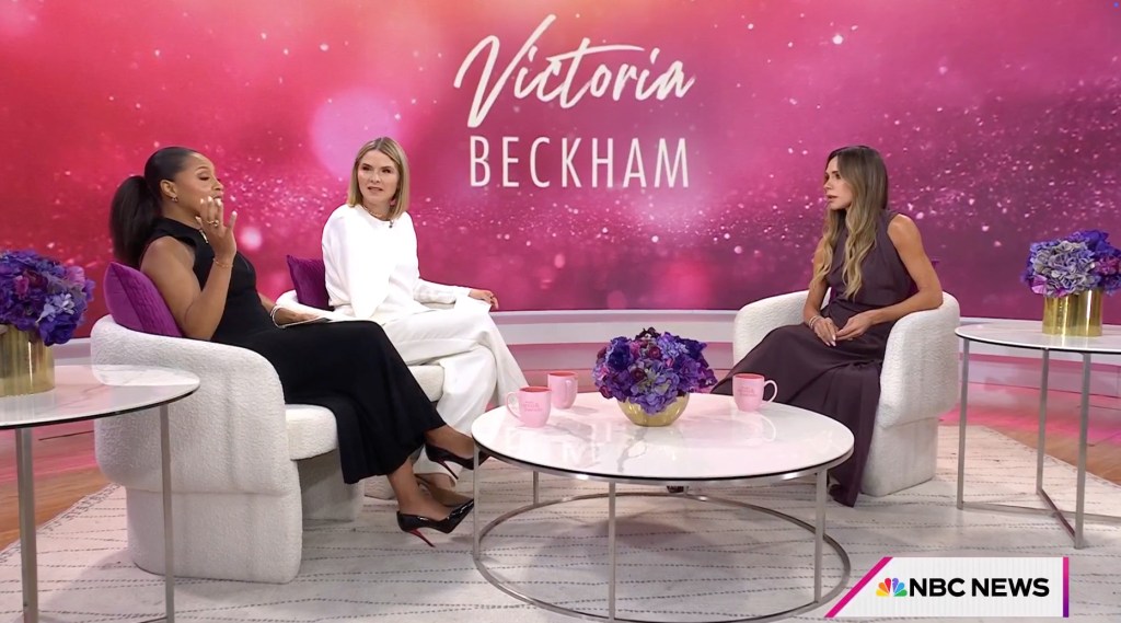 Victoria Beckham interviewed by Jenna Bush Hager and Sheinelle Jones on TODAY.