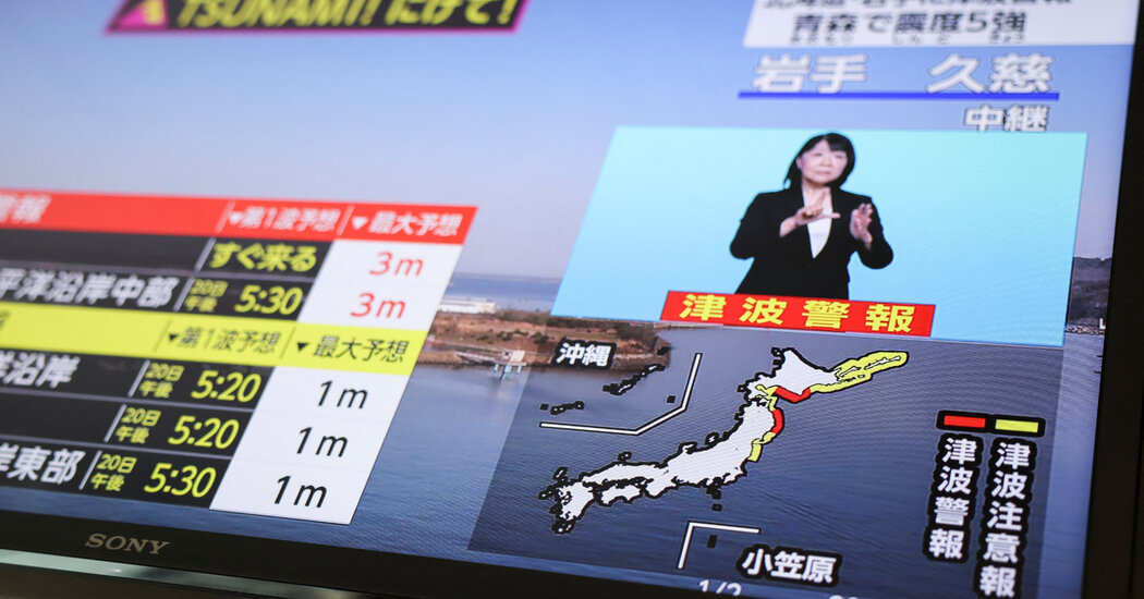 Tsunami Warnings Downgraded in Japan After Strong Offshore Earthquake