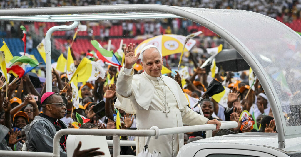 Touring Africa, Pope Leo Raised His Voice, but Didn’t Like the Echo