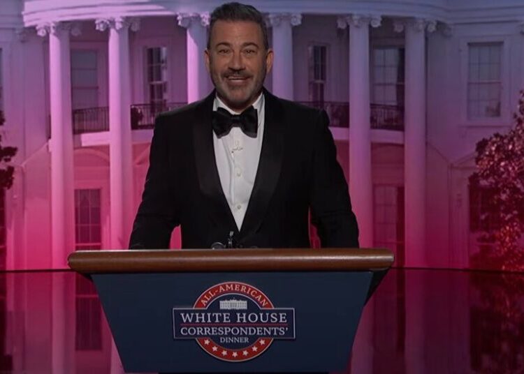 Jimmy Kimmel Roasts Trump at a Mock White House Correspondents’ Dinner