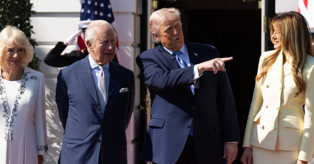 At a Moment of Chaos in Trump’s Washington, the Royals Come to Town